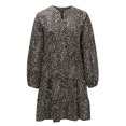 thumbnail image 4 of Holloyiver Women’s Dresses Summer 2023 Casual Loose Buttons Leopard Print Lantern Sleeve Printing Long Sleeve V-Neck Dress S-XL, 4 of 8
