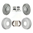 thumbnail image 1 of Transit Auto Front Rear Coated Disc Brake Rotors Semi-Metallic Pads and Drum Kit for Car 2015 Toyota Tacoma 4WD with 5 Lug Wheels KGF-103342, 1 of 11