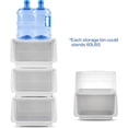 thumbnail image 2 of 6 pcs Large stackable plastic storage bins with lids,Clear Storage Box with detachable Wheels, white, 17' * 13' * 12' (R02-6), 2 of 2