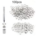 thumbnail image 2 of Ojales de ojales con caja de almacenamiento, kit de herramientas de ojales de latón, arandela de metal artesanal, 12 mm 100 Piezas Methold HA5914-02B, 2 of 6