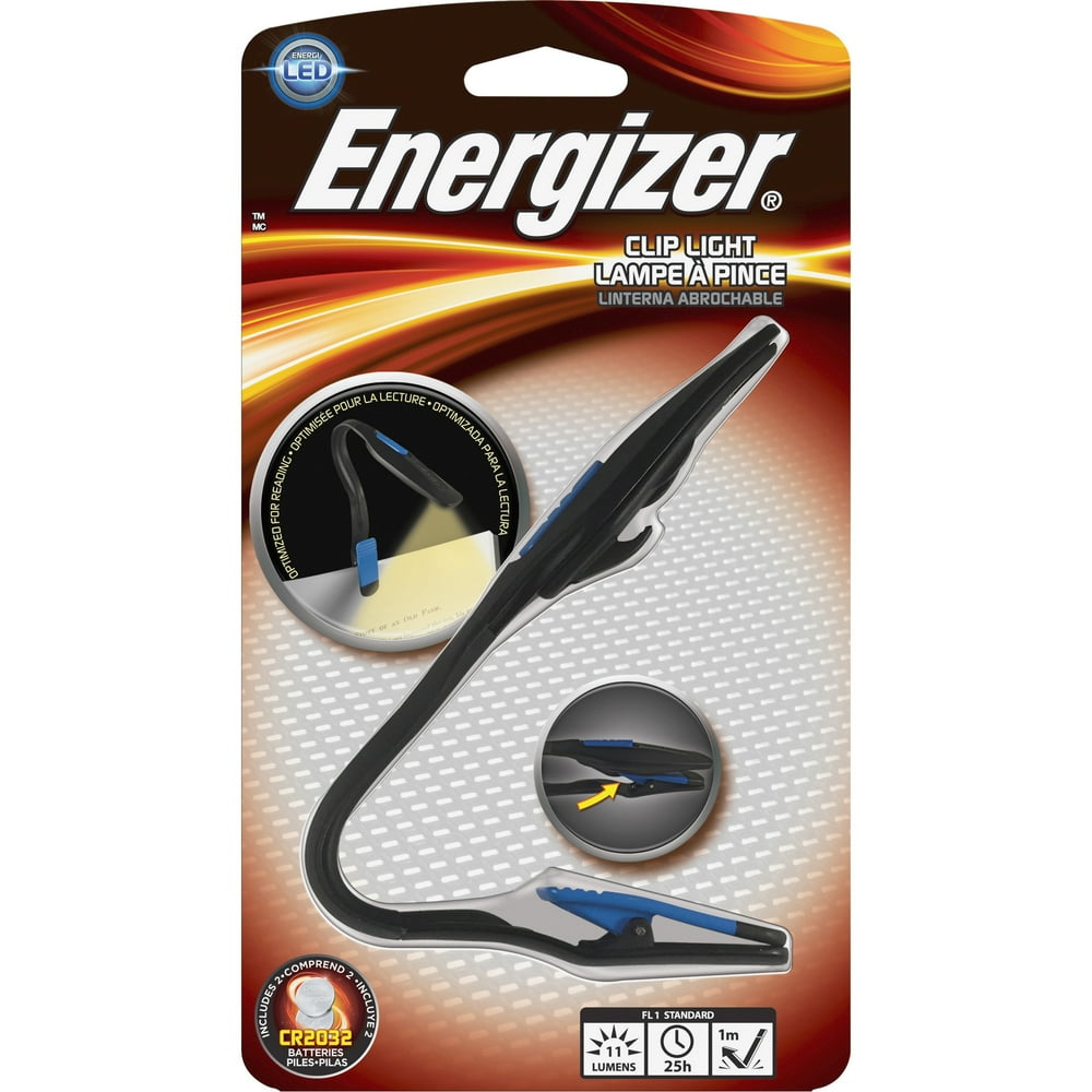 Eveready, EVEFNL2BU1CSCT, LED Clip Light, 6 / Carton, Black Walmart