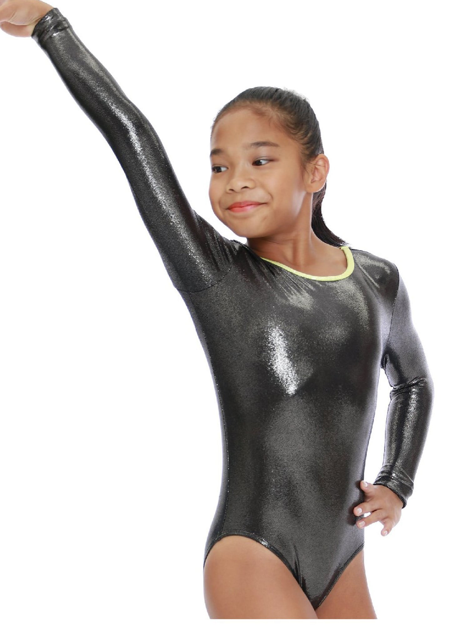 Kidsparadisy Leotard for Girls Gymnastics Camisole Tank Dance Clothes Shiny Pretty 