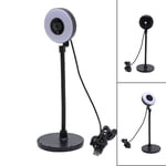 Webcam with Light, Bendable Rod Webcam with Fill Light 5MP Auto Focus Built in Mic for Online Learning
