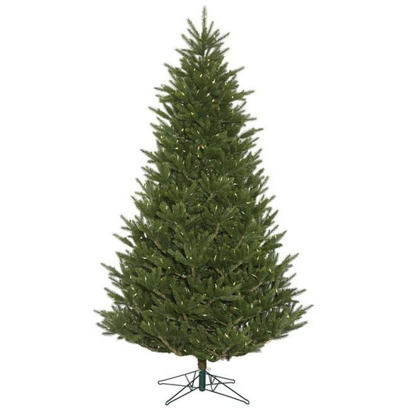 7.5 ft. x 57 in. Fresh Cut Frasier Christmas Tree with 800 Warm White Dura Light - Green