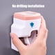 thumbnail image 5 of Dispensador y exprimidor de pasta de dientes montados en la pared - Sin instalación de taladro, adhesivo fuerte, soporte para cepillos - blanco, gris, azul, rosa, 5 of 6