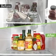 thumbnail image 2 of Organizador de plataforma giratoria para refrigerador, almacenamiento rectangular transparente de 15,67 pulgadas, para gabinete, mesa, despensa, cocina, encimera, 2 of 8