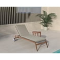 thumbnail image 3 of Meridian Furniture Maui Gris Tissu Résistant à l'Eau Chaise Longue de Patio Extérieure, 3 of 16