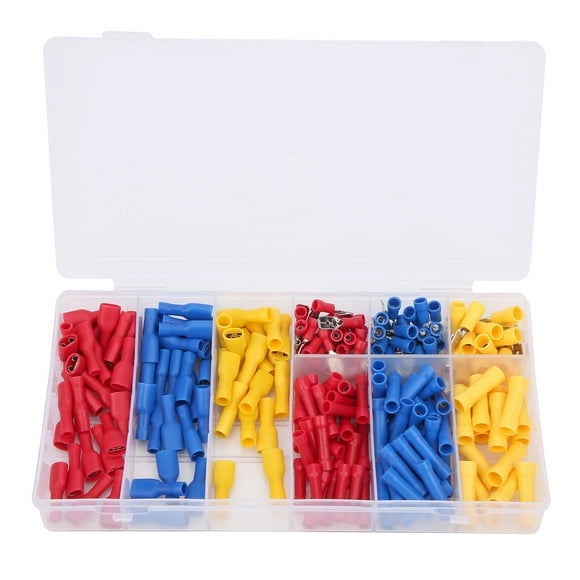Insulated Electrical Terminal,222pcs Electrical Wire Connector Electrical Wire Crimp Electrical Wire Terminal Built for Professionals