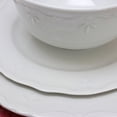 thumbnail image 3 of Gibson Home Fine Ceramic Scallop Buffet 12 Pieces Dinnerware Set In White, 3 of 3