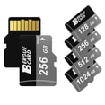 thumbnail image 2 of BERGUF 256GB High Speed Flash Memory Card with SD Adapter, Compatible for Smartphones, Tablets, Cameras and More, 2 of 7