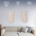 thumbnail image 3 of Ilios Innova | Set de 2 Tapices colgantes Boho Beige, artesanales hechos a mano, decoración de pared, estilo bohemio para sala, dormitorio u oficina., 3 of 9