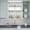Gray, variant on 3 Piece Kitchen Curtains and Valances Set Eucalyptus Leaves Cafe Curtains 24 Inch Length Daisy Flower Spring Watercolor Country Floral Bee Valance & Tier Curtain for Living Room 54"x18" 27"x24"*2