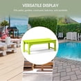 thumbnail image 6 of WestinTrends Malibu 46" length backless Outdoor Garden Bench, Lime, 6 of 14