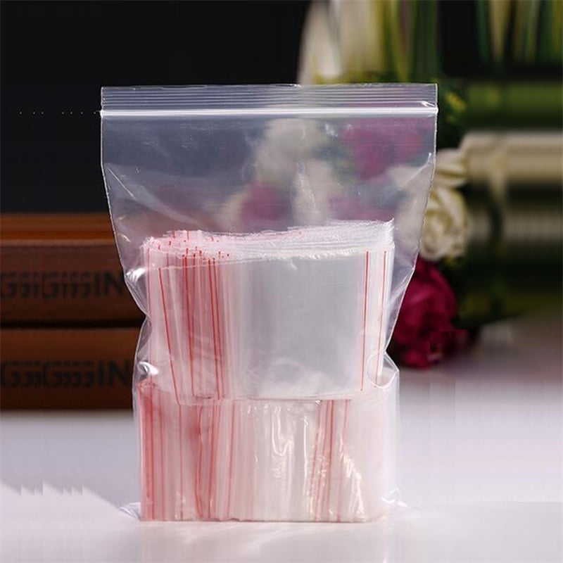 1000-1.5 x 1.5 2 Mil Thick Poly Bags Resealable Zipper Plastic Baggies Bags Chocolate 