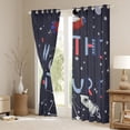 thumbnail image 3 of Space Theme 30%-50% Blackout Curtains Galaxy Curtains Outer Space Window Curtains Universe Themed Bedroom Curtains,Solar System Rocket Planet The Earth Print Galaxy Curtains,2 Panels 42"Wx90"L, 3 of 5