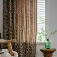 thumbnail image 3 of Nvzi Home Curtains for Bedroom Living Room,Semi-Blackout Country Cotton and linen Vintage Chic Tassels Hollow Window Treatment Rod Pocket Drape（2 Panel，70.8*59in,A71）, 3 of 5