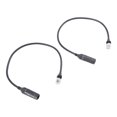 thumbnail image 2 of 1 Par de Conectores Adaptadores Macho A RJ45 Hembra para Cable de Satélite Rectangular Gen 3 V3., 2 of 9