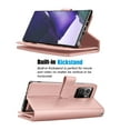 thumbnail image 3 of Galaxy Note 20 Ultra 5G Case Wallet, Njjex Luxury PU Leather Wallet Case Flip Folio Cover TPU Inner Magnetic Stand 9 Card Slots Wrist Strap for Galaxy Note 20 Ultra 5G -Rose Gold, 3 of 5