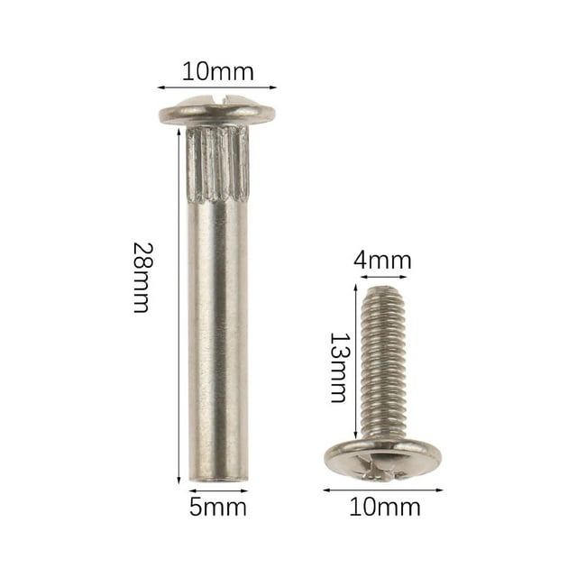 10 Pcs Écrou de Serrage M5 M8 Mâle-Femelle Rivet à Pression Écrou de Vis pour Meubles