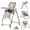 Upgrade Swing-GRAY, variant on EaseBaby 2-in-1 Baby High Chair,Toddler Eating Chair & Swing Combo,Portable Feeding Chair with Adjustable Dining Tray for Infant,Unisex,Khaki