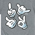 thumbnail image 3 of Disney Emoji - Mickey Hand Emojis - Toddler And Youth Short Sleeve Graphic T-Shirt, 3 of 5