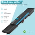 thumbnail image 2 of 4RXFK Battery Replacement for C1JKH FFK56 Compatible with Dell Ultrabook XPS 14 Ultrabook XPS L421 L142x 14-L421x XPS 14 L421X Series Laptop 14.8V 69Wh, 2 of 9