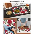 thumbnail image 5 of Large Induction Cooktop Protector Mat Red Roses Stove Top Covers for Electric Stove, Valentine's Day Flowers Leaves Romantic Decorative Stove Burner Cover Mats, Glass Top Stove Cover, 5 of 7