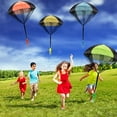 thumbnail image 2 of Juguete de paracaídas, paracaídas de juguete para lanzar sin enredos, juguetes voladores para niños al aire libre, no requiere batería ni ensamblaje (juego de 4 piezas) Zhivalor  WRQX-298, 2 of 8