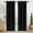 Black, variant on XUEYU Blackout Curtains 2 Panels, 100% Full Light Blocking Window Curtains, Grommet Energy Efficient Drapes for Bedroom Living Room, 42x72 Inch, Black