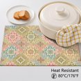 thumbnail image 5 of Placemat, Pioneer Flower Floral Print Pattern Place Mats Table Mat Set Of 2, PVC Washable Placemats for Party Kitchen Dining Decoration, 18x12 Inch, Fade Resistant, 5 of 6