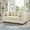 Apricot, variant on 60" Loveseat,Sofa,Couch With Modern Style Square Armrest Nail Decoration Velvet Upholstery Under Seat Storage For Living Room, Apricot
