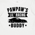 thumbnail image 4 of Inktastic Pawpaw's Lil' Racing Buddy with Car Silhouette Boys or Girls Baby T-Shirt, 4 of 5
