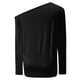 thumbnail image 4 of MHFRRA Blusa Informal de Manga Larga con Cuello Asimétrico para Uso Diario y Comodidad. Negro, 4 of 4