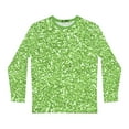 thumbnail image 2 of Abstract Tapered Sparkling Green Fashion Design Men's Long Sleeve AOP Shirt, 2 of 7