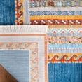 thumbnail image 4 of SAFAVIEH Bokhara Fletcher Striped Polyester Area Rug, Blue/Orange, 8' x 10', 4 of 7
