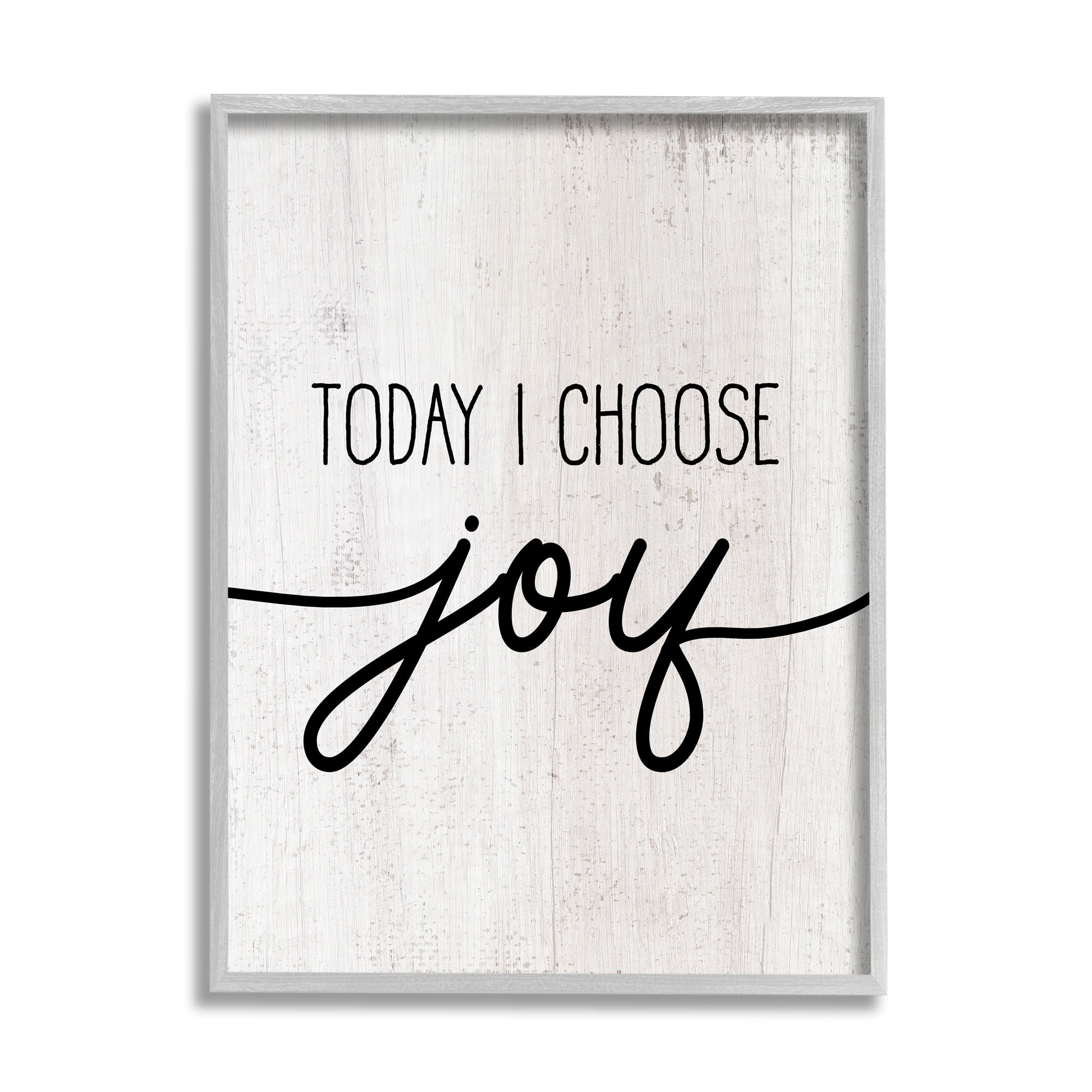 Stupell Industries Today I Choose Joy Motivational Phrase Positive Attitude, 16 x 20, Design by Daphne Polselli