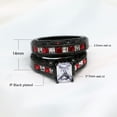 thumbnail image 2 of ringheart Black Matching Rings His Her Ring Sets Couple Rings Red CZ Women Wedding Ring Sets for Him and Her Men and Women Ring, 2 of 7