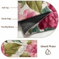 thumbnail image 6 of Pink Flowers 2'x6' Runner Rugs for Hallway Kitchen Bedside Non Slip, Spring Watercolor Floral Leaves Plants Beige Entryway Rug Runners with Rubber Backing, Long Carpet Runner for Laundry Room, 6 of 8