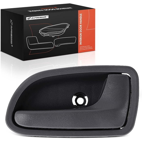 A-Premium Front Right Passenger Side Interior Door Handle Compatible with Kia Rio 2004-2005, Gray, Replace# 82620-FD10008, 82620-FD00008