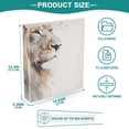 thumbnail image 5 of Lion Front Face 3 Ring Binders 1.5 inch Hardcover File Folders with Interior Pockets A4 Size Organizer for School Office Hospital, 5 of 8