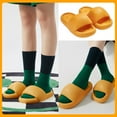 thumbnail image 5 of Pillow Slippers for Women Men Non-Slip Quick Drying Bathroom Shower Sandals Thick Sole Cloud Slides Indoor & Outdoor, 5 of 7