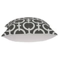 thumbnail image 6 of Parkland Collection Rounder Gray and White Decorative Throw Pillow, 20 x 20 Cotton Square Pillow, 6 of 6
