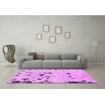 thumbnail image 3 of Ahgly Company Indoor Square Abstract Pink Modern Area Rugs, 3' Square, 3 of 4
