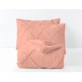 thumbnail image 5 of DNG Creations 1 Piece Diamond Ruffle Comforter 100% Egyptian Cotton, 800TC - Solid Peach Colour - Super Soft 550 GSM All Season ( Oversized Queen - Size ), 5 of 6