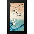 thumbnail image 2 of Ando, Hiroshige 9x14 Black Modern Framed Museum Art Print Titled - Cranes Flying (detail), 2 of 5