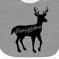 thumbnail image 4 of Inktastic Pennsylvania Black Deer Silhouette Boys or Girls Baby Bib, 4 of 4