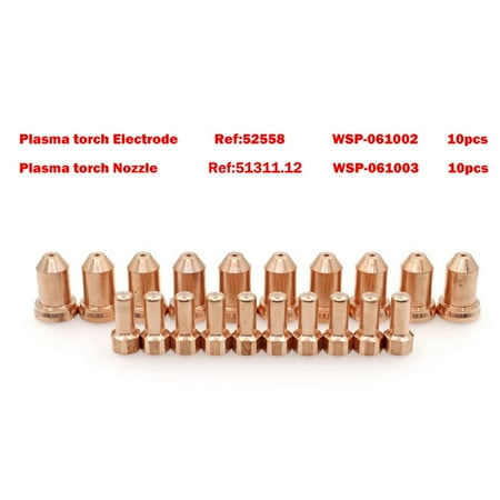 

20pcs 52558 Plasma Cutting Torch Electrode Tips 51311 fit PT80 IPT-80