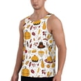 thumbnail image 2 of Fotbe Thanksgiving Pattern Men's Quick Dry Workout Tank Top Gym Muscle Tee Fitness Bodybuilding Sleeveless T Shirt Breathable Workout Shirt-Small, 2 of 9