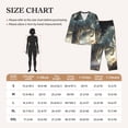 thumbnail image 4 of Lsque Space White Horse Pattern Long Sleeve Pajama Set for Women - Soft 2-Piece Sleepwear and Loungewear Set with Pockets, Comfy Nightwear-X-Large, 4 of 7