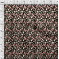 thumbnail image 4 of oneOone Cotton Cambric Black Fabric Florals Diy Clothing Quilting Fabric Print Fabric By Yard 56 Inch Wide, 4 of 4